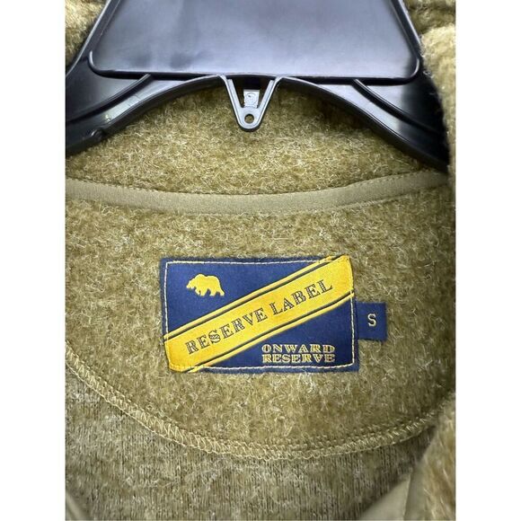 Onward Reserve Piper Brushed Fleece Olive Green 1/4 Zip Pullover Size S - Picture 4 of 9